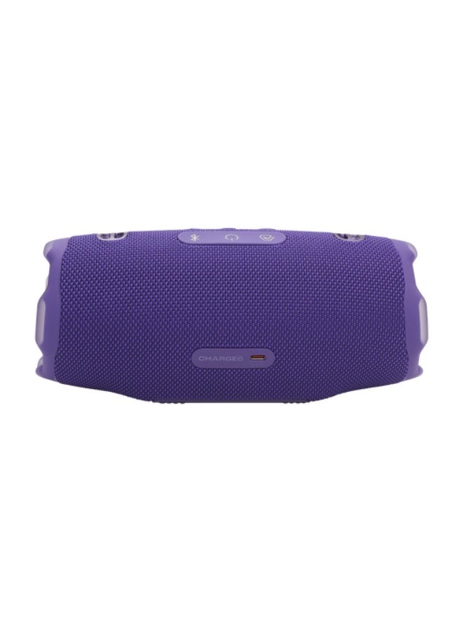 JBL Charge 6 Portable Speaker, JBL Pro Sound, AI Sound Boost, 28 Hours Playtime, IP68 Waterproof & Dustproof, Powerbank Function, Auracast, Bluetooth 5.4, Purple JBLCHARGE6PURAM purple - Image 3