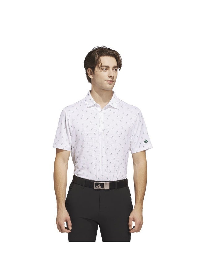 adidas Originals ultimate365 printed mesh men polo t-shirt - Image 3