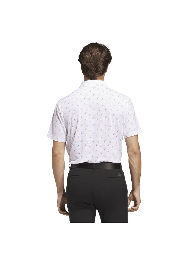adidas Originals ultimate365 printed mesh men polo t-shirt - Image 4