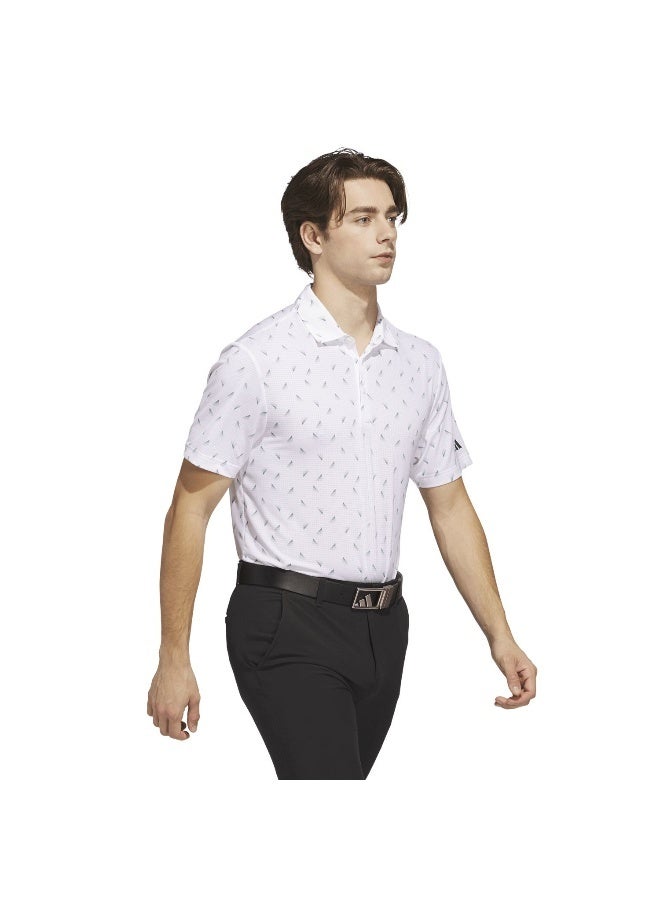 adidas Originals ultimate365 printed mesh men polo t-shirt - Image 5