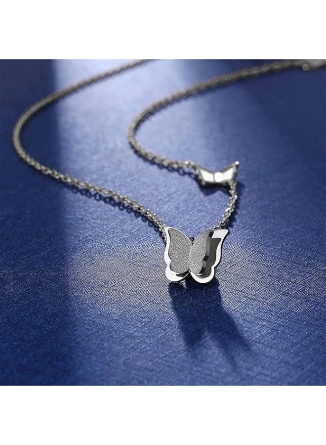 Fayrouz Jewellery Shiny European Butterfly Pendant Necklace with Stainless Steel Pendant Discover the beauty of our chains and elegant jewelry for girls and women from Fairuz Jewelry - Image 5