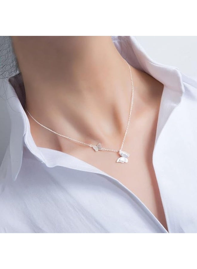 Fayrouz Jewellery Shiny European Butterfly Pendant Necklace with Stainless Steel Pendant Discover the beauty of our chains and elegant jewelry for girls and women from Fairuz Jewelry - Image 2