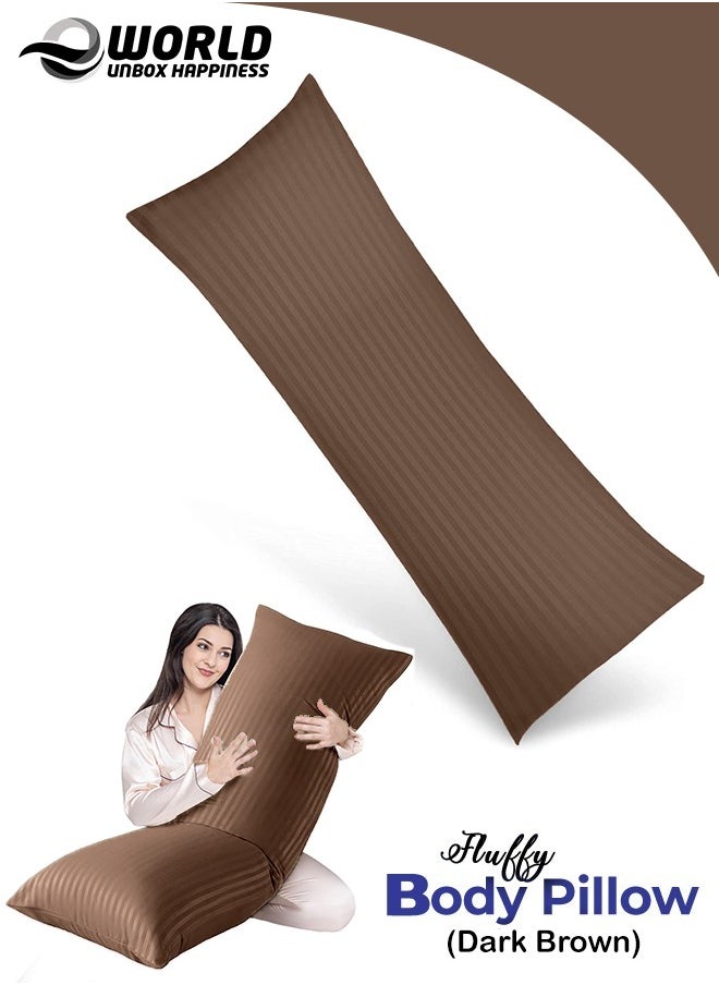 Eworld Premium Full Body Pillow for Adults, Ultra-Smooth Polyester Fiber, Breathable & Ideal for Side Sleepers, with Ultra-Soft Cotton Cover, Available in Multiple Colors, 20x54".  - Image 1
