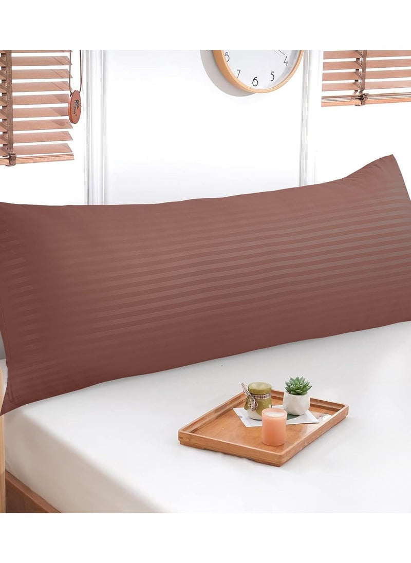 Eworld Premium Full Body Pillow for Adults, Ultra-Smooth Polyester Fiber, Breathable & Ideal for Side Sleepers, with Ultra-Soft Cotton Cover, Available in Multiple Colors, 20x54".  - Image 4