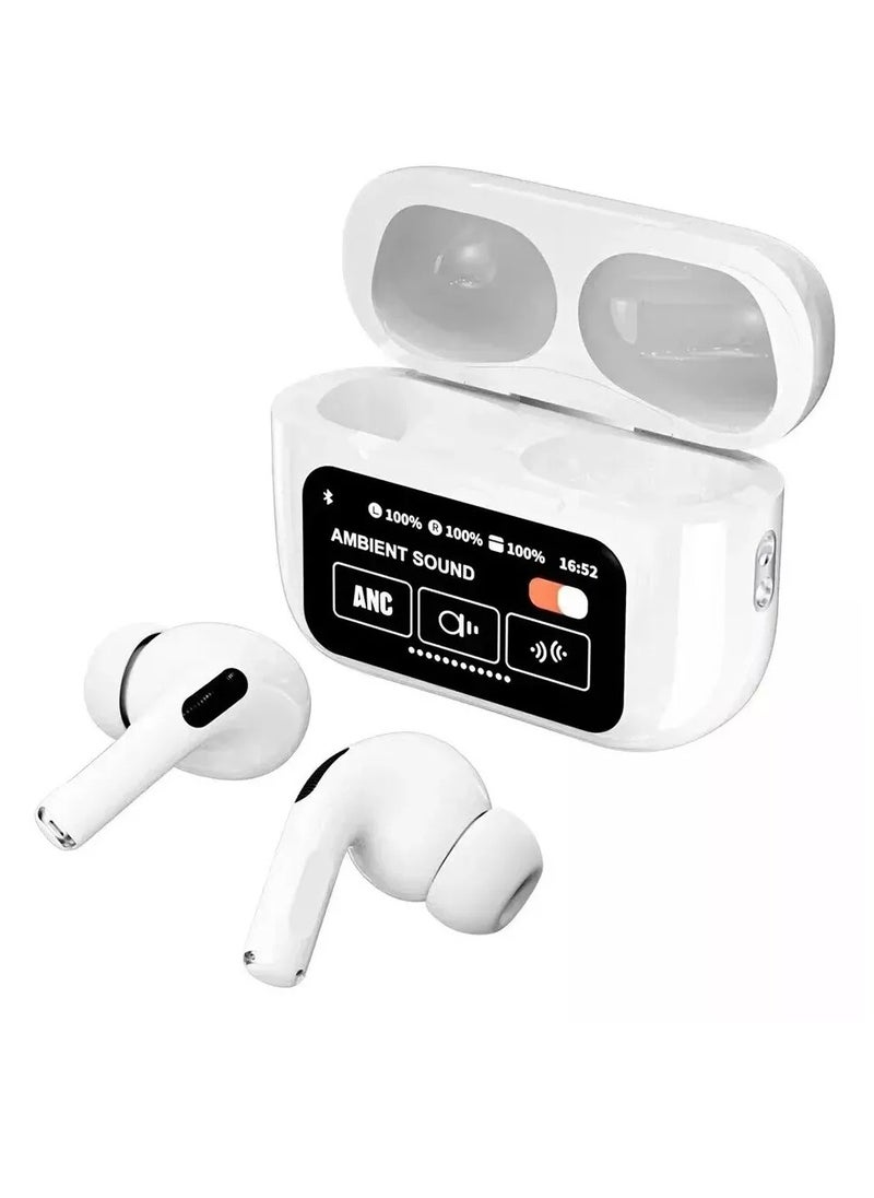 Rabos - ANC+ENC double noise reduction to Listen Touch Screen Control Earbuds Headphones 360 Stereo with Noise Cancellation - Image 1