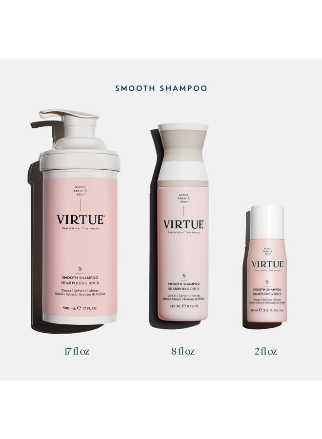 VIRTUE Smooth Sulfate Free Shampoo for Frizz Control for Curly Hair, Safe for All Hair Types, Color Safe - Image 5