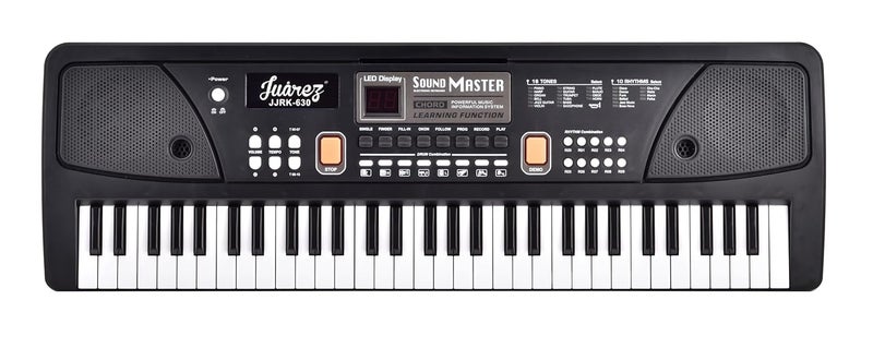 Juarez Junior 61 Keys Electronic Keyboard Piano JJRK-630 with LED Display, Microphone, USB Power Cord, Learning Function, Record & Playback, Single Speaker - Image 2