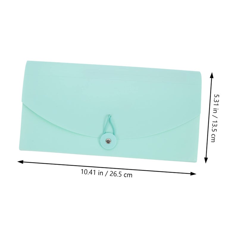 Tofficu Accordion Folder Receipt Organizer Portable Bills Pouch for Daily Filing Storage - Image 4