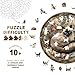 Purdicra Wooden Puzzles for Adults Vintage Siamese Cat Wooden Jigsaw Puzzle Unique Animal Shaped Wood Puzzles Adult Christmas Birthday Gifts for FriendsFamily Home Decor 114 114in 200pcs - Image 4