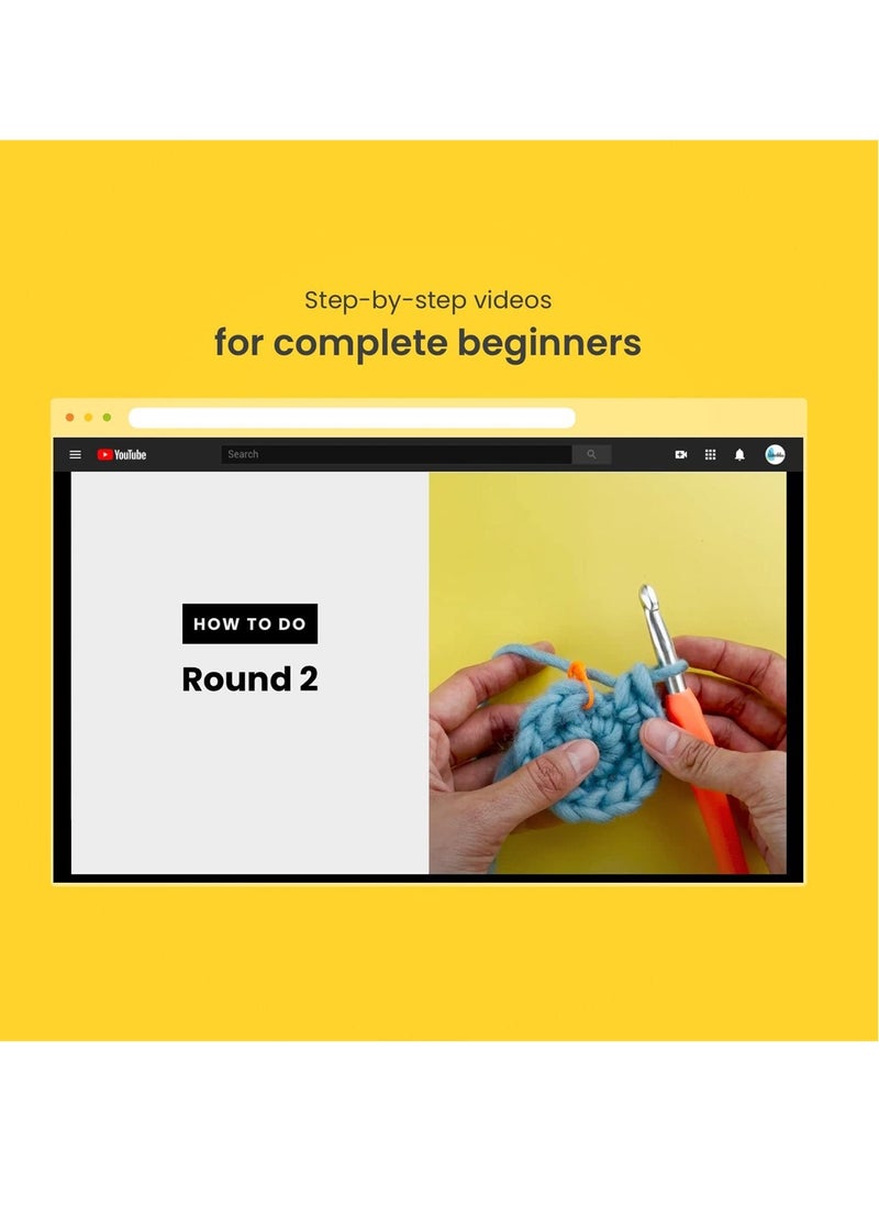 Generic - Beginner-Friendly Penguin Crochet Kit, Complete with Yarn, Eyes, Stuffing, Hook and Video Tutorials, Ideal Birthday Gift for Kids - Image 1