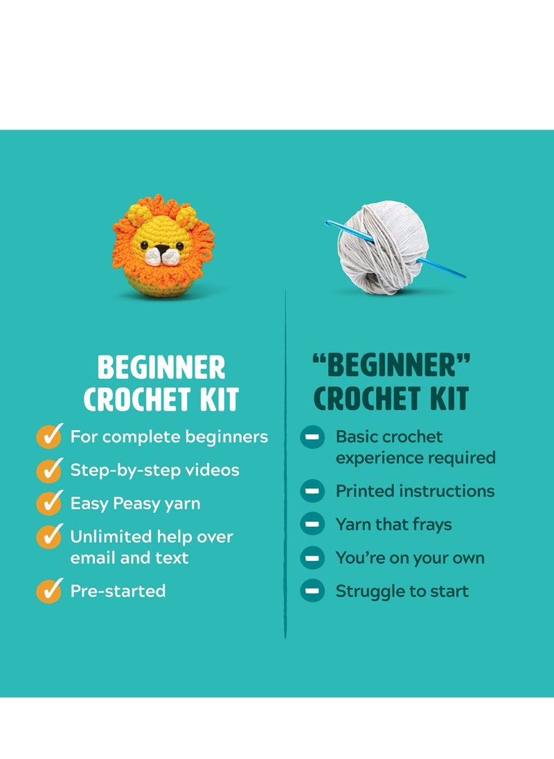 Generic - Beginner-Friendly Penguin Crochet Kit, Complete with Yarn, Eyes, Stuffing, Hook and Video Tutorials, Ideal Birthday Gift for Kids - Image 1