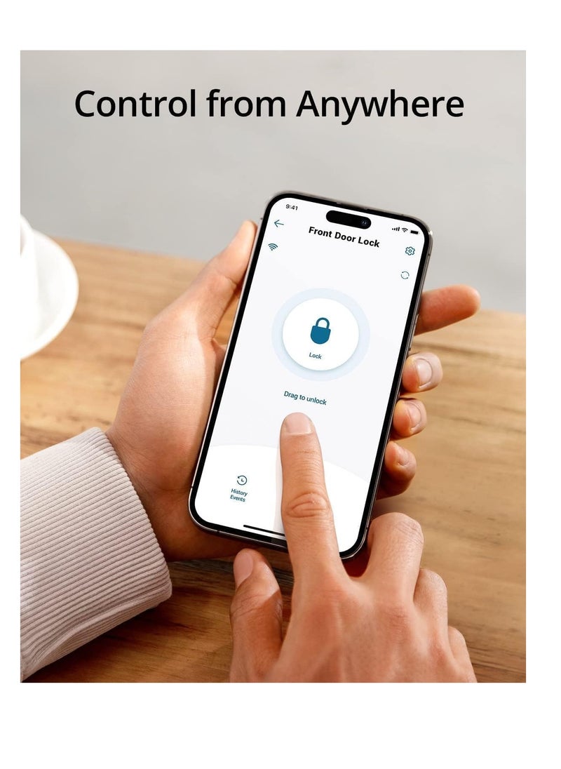 ROBUSTLINE - Robustline Outdoor Electronic Smart Lock For Front Door with 5 Function-2 Years Warranty Fingerprint Passcode Mobile App Smart Card Metal Key RBSL1030S - Image 1
