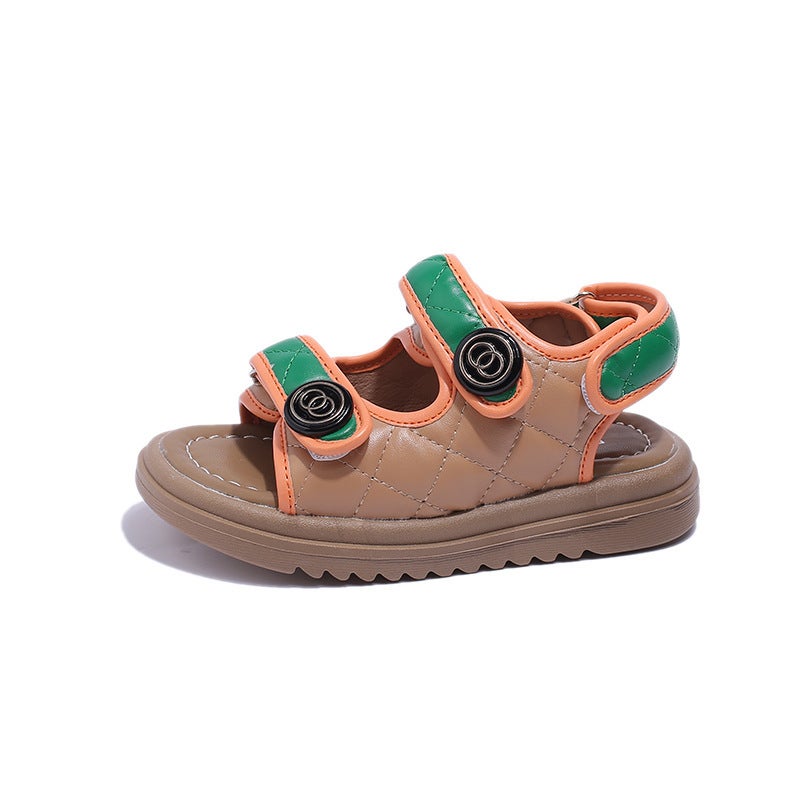 Men'S Baby Sandals Open Toe Fashion Breathable Toe Beach Shoes Baby Soft Sole Non-Slip Toddler Shoes - Image 1