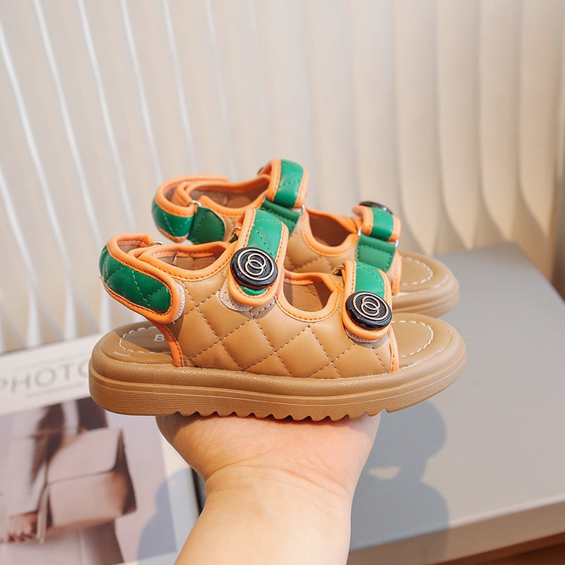 Men'S Baby Sandals Open Toe Fashion Breathable Toe Beach Shoes Baby Soft Sole Non-Slip Toddler Shoes - Image 4