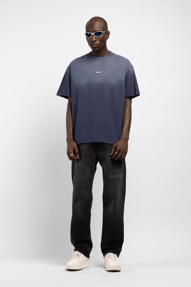Catch Gradient Wash Logo Printed T-Shirt