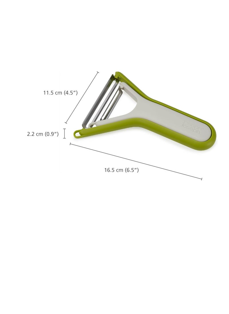 Joseph Joseph Joseph Joseph Nest Peel, Set of 2 Space Saving Stainless Steel Peelers for Compact Kitchen Storage, Dishwasher Safe  - Image 3