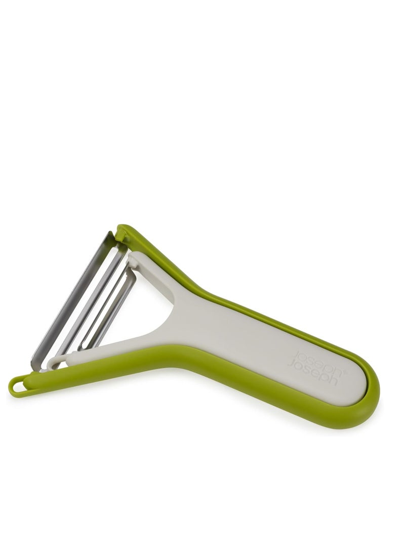 Joseph Joseph Joseph Joseph Nest Peel, Set of 2 Space Saving Stainless Steel Peelers for Compact Kitchen Storage, Dishwasher Safe  - Image 1