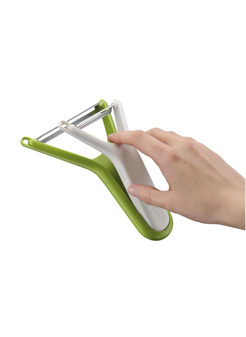 Joseph Joseph Joseph Joseph Nest Peel, Set of 2 Space Saving Stainless Steel Peelers for Compact Kitchen Storage, Dishwasher Safe  - Image 2
