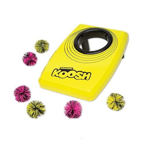 Koosh Kornhole Cornhole Set for Kids Outdoor Toys for Boys and Girls Perfect for Beginners Preschool Toys Easy Storage 1 Kornhole Board 6 Koosh Balls Included Ages 5 - Image 1