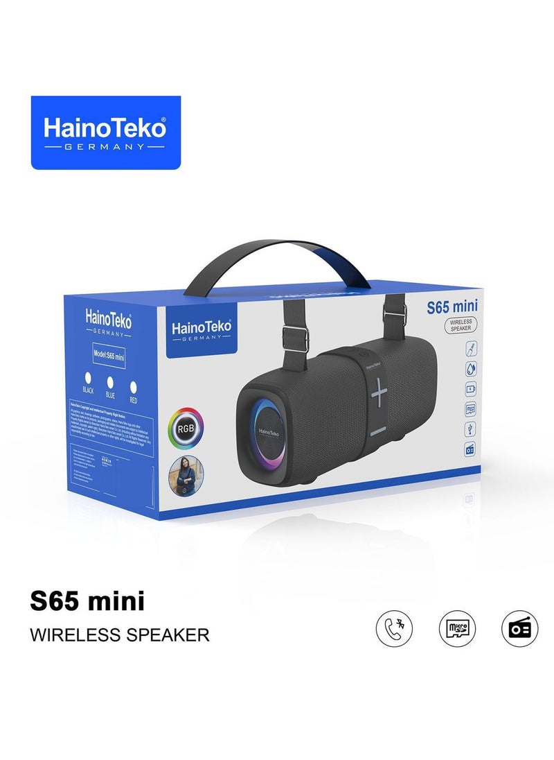 Haino Teko - Haino Teko S65 Mini Portable Bluetooth Speaker Red - Image 1