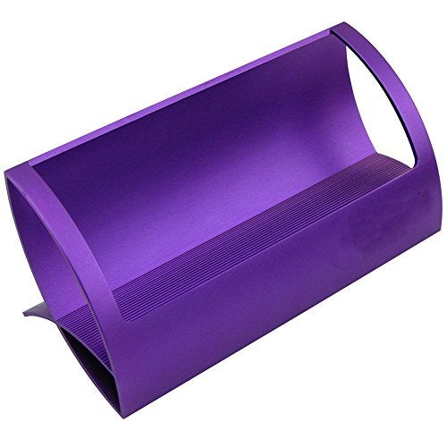 CellCase Desktop Innovative/Creative Q Shape Stainless Steel Business Name Card Holder (Purple) - Image 5