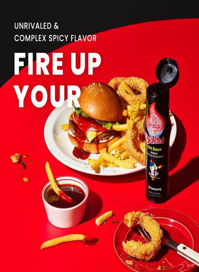 Samyang Buldak Hot Sauce - Original, Korean Spicy Hot Chicken Flavor Sauce [5.57 fl oz (200g) x 2 pack] - Image 3
