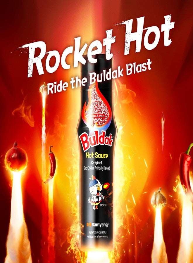 Samyang Buldak Hot Sauce - Original, Korean Spicy Hot Chicken Flavor Sauce [5.57 fl oz (200g) x 2 pack] - Image 2