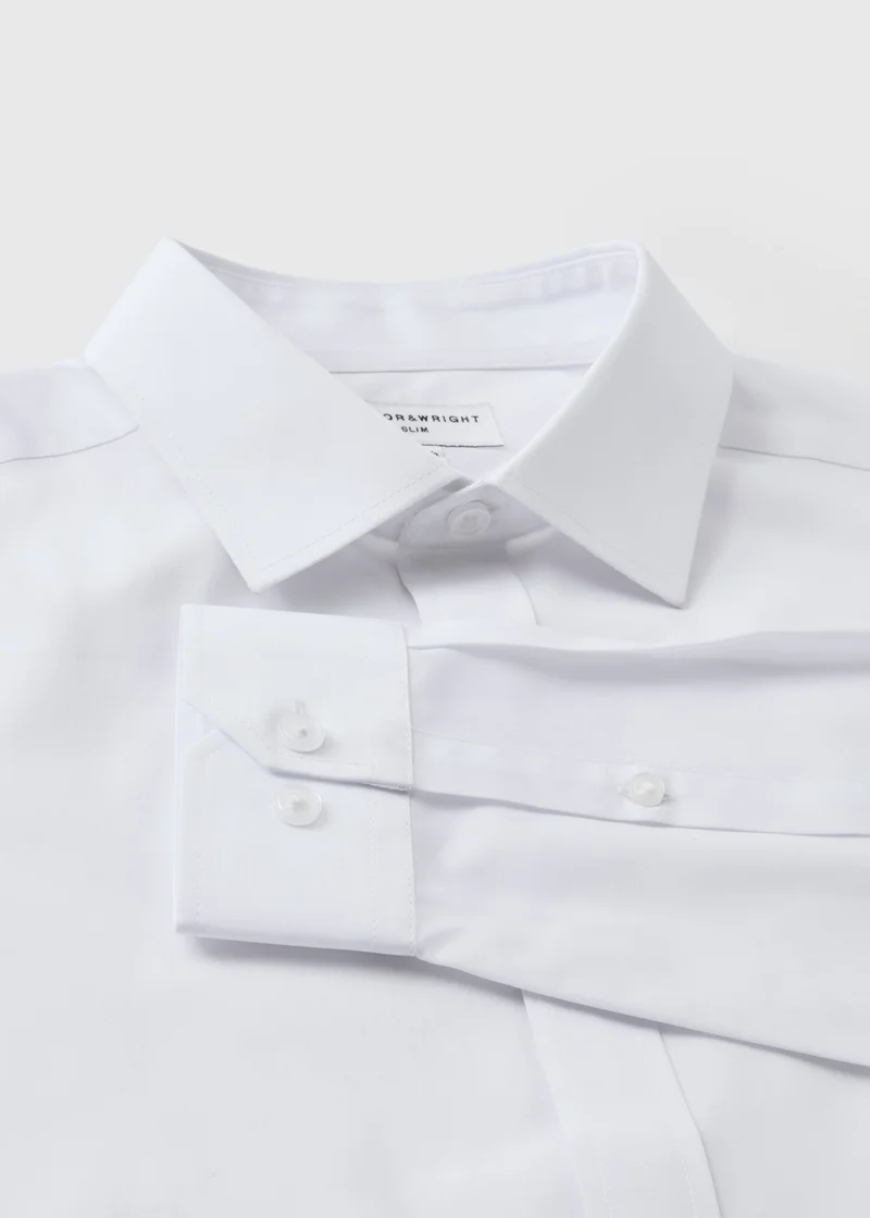 Matalan White Taylor & Wright White Easy Care Slim Fit Shirt for Men | Best Price UAE
