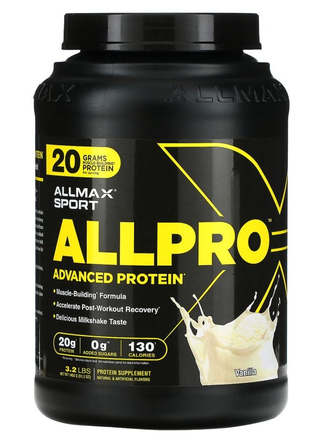 Allmax Sport ALLPRO™ Advanced Protein Vanilla 3.2 lb (1453 g) 