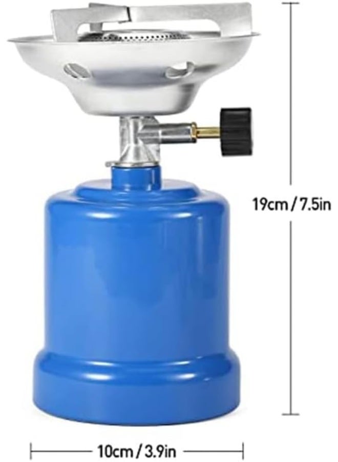 KOVAR Portable Camping Gas Stove, Stainless Steel Burner with Blue Propane Tank - Image 2