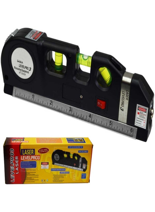 4in1 Multipurpose Measuring Instrument Spirit Level with Metric Rulers and Measure Tape - Image 1