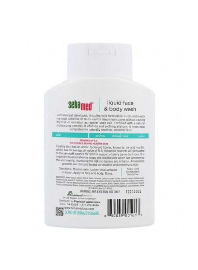 Sebamed Liquid Face And Bodywash 200ml - Image 2