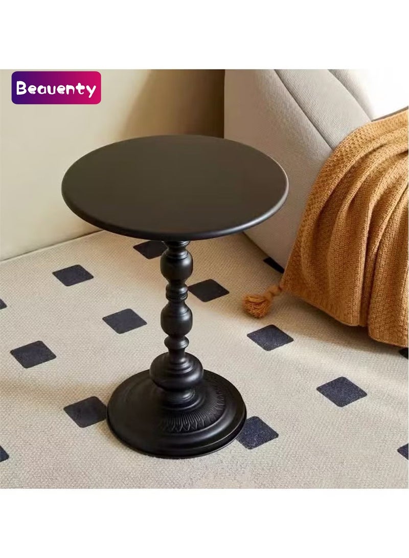 Beauenty Round Coffee Table Living Room Home Small Coffee Table Modern Simple Corner Metal Iron Outdoor Round Table Rustproof Outdoor Coffee Table - Image 1