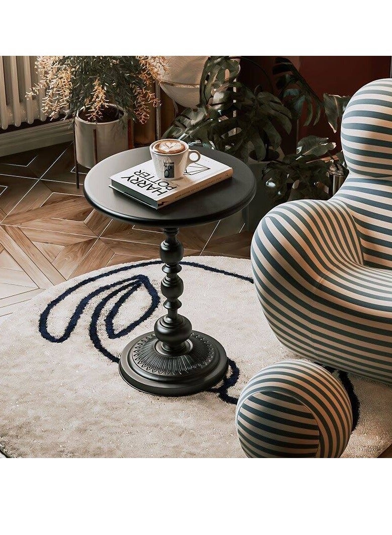 Beauenty Round Coffee Table Living Room Home Small Coffee Table Modern Simple Corner Metal Iron Outdoor Round Table Rustproof Outdoor Coffee Table - Image 2