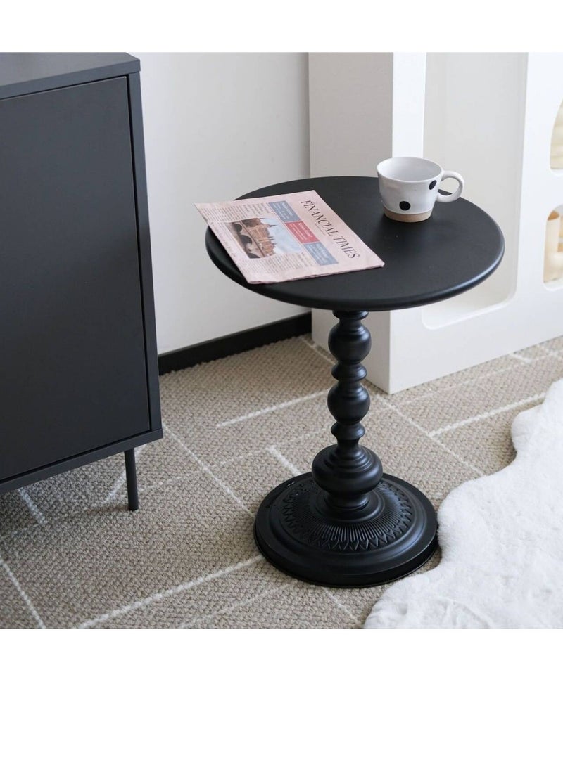 Beauenty Round Coffee Table Living Room Home Small Coffee Table Modern Simple Corner Metal Iron Outdoor Round Table Rustproof Outdoor Coffee Table - Image 3