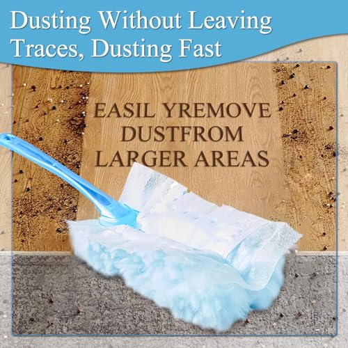 Ftutom 40 Count Electrostatic Duster Refills Replacement Head for Swiffer Dusters Unscented Disposable Dusters for Cleaning Home Blinds Fans Corners Only Duster - Image 3