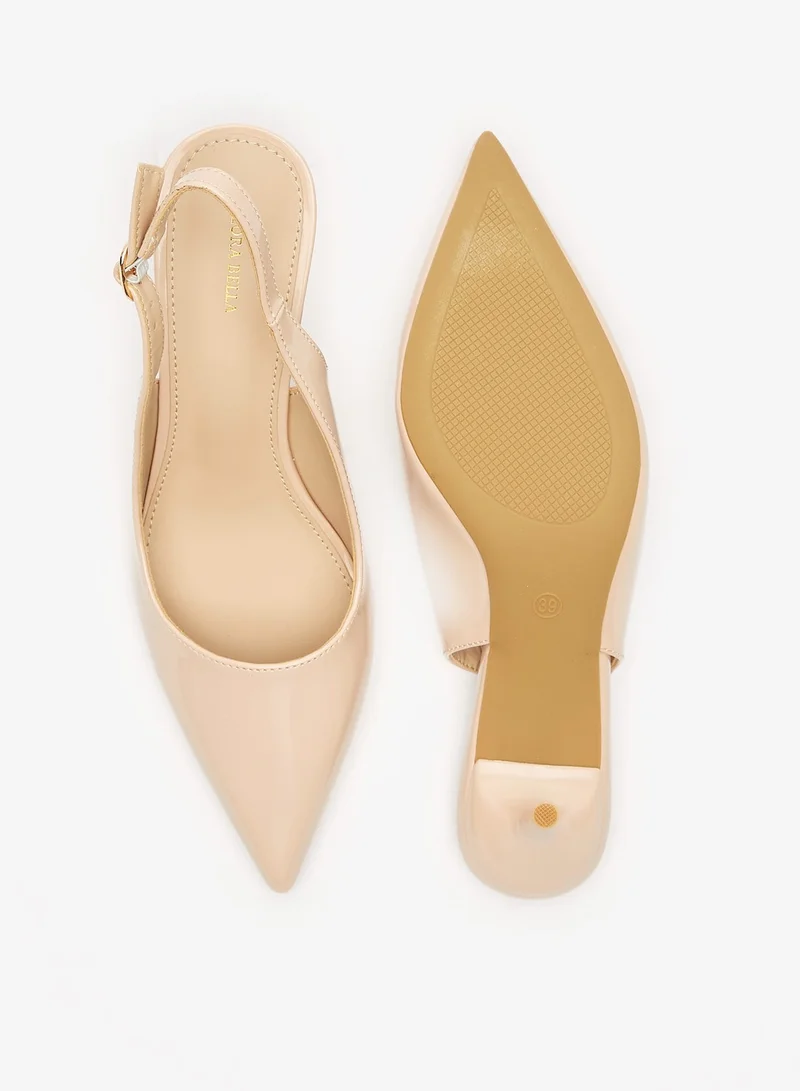 Flora Bella By Shoexpress Womens Flora Bella Solid Stiletto Heels with Buckle Closure