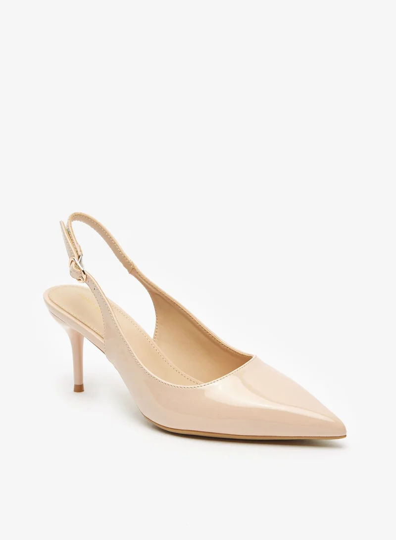 Flora Bella By Shoexpress Womens Flora Bella Solid Stiletto Heels with Buckle Closure