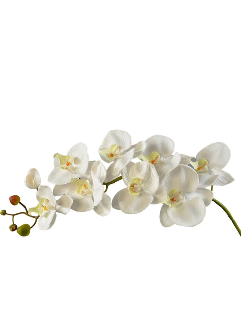 Generic Artificial Phalaenopsis Flowers Branches, Real Touch Butterfly Orchid Flower, Fake Butterfly Phalaenopsis Flower for Home Office Wedding Decoration  - Image 1