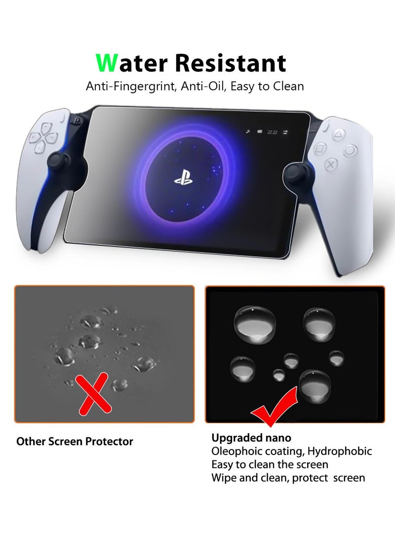 Excefore EXCEFORE 2 Pack Screen Protector Compatible for Sony Playstation PS5, Transparent Ultra HD, Anti-Fingerprint, Bubble Free Temperd Glass for Sony Playstation PS5 Portal Handheld Game  - Image 5