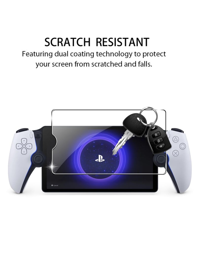 Excefore EXCEFORE 2 Pack Screen Protector Compatible for Sony Playstation PS5, Transparent Ultra HD, Anti-Fingerprint, Bubble Free Temperd Glass for Sony Playstation PS5 Portal Handheld Game  - Image 3