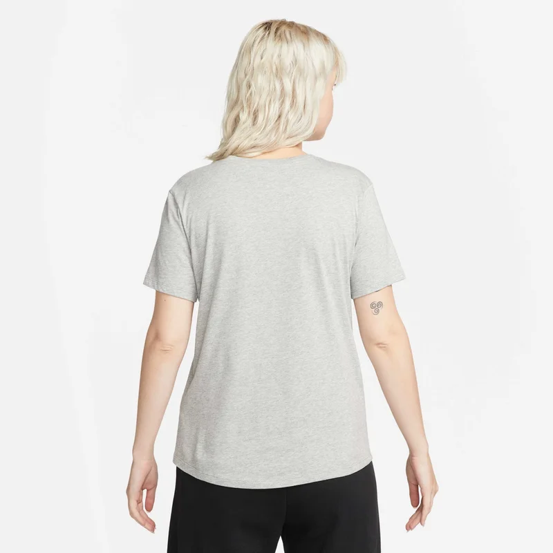 Nike Grey Women's Sportswear Essentials Logo T-Shirt for Women | Best Price UAE