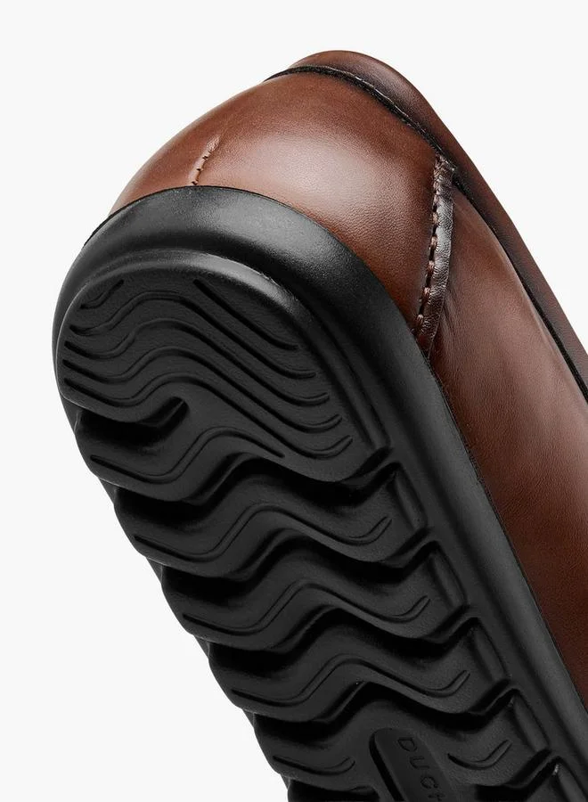 DUCHINI BROWN Men Metal Accent Slip-On Moccasins for Men | Best Price UAE
