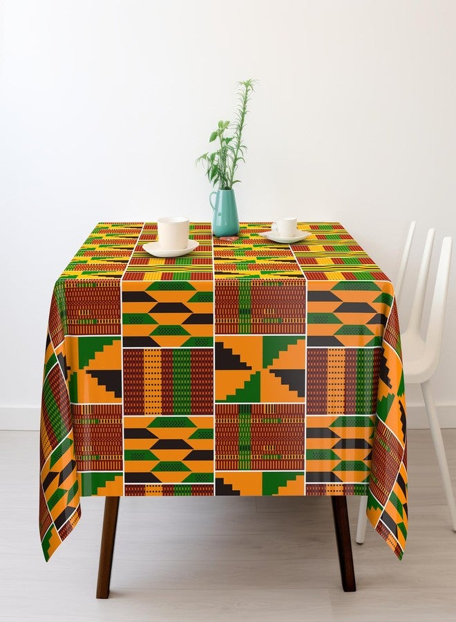 اودين مفارش طاولة بلاستيكية من أودين، 6 قطع، مقاس 54 بوصة × 108 بوصة، بنقشة كينتي، مناسبة لشهر التاريخ الأسود، واحتفالات يوم التحرير (جونتينث)، وزينة طاولة للاستخدام مرة واحدة، وديكورات مطبخ مستوحاة من التراث الأفريقي الأمريكي، واحتفالات كوانزا. - Image 5