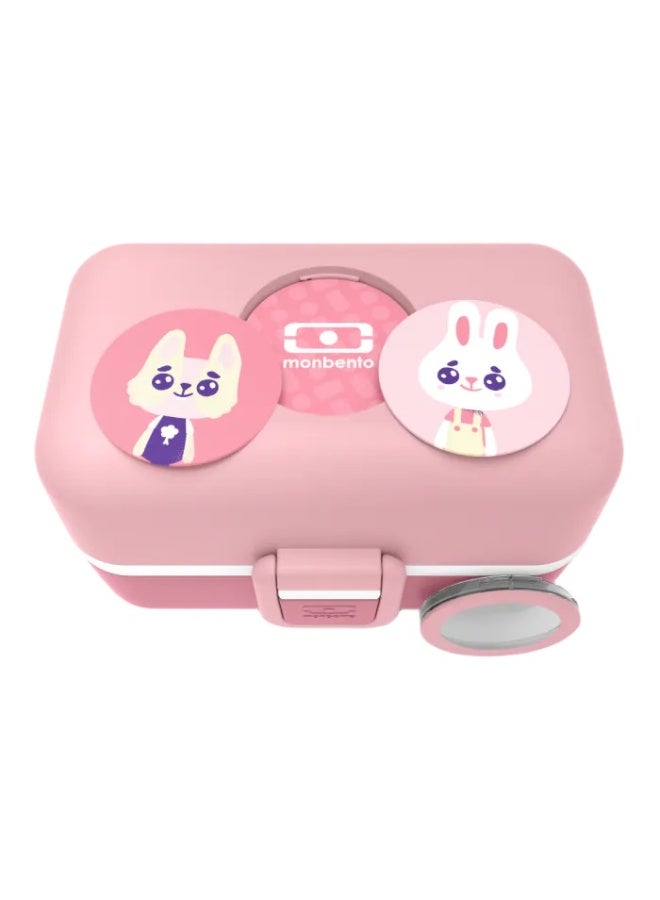 Monbento Lunch Box Tresor  Rose Blush Leak-Proof Kids Bento Box with 2 Compartments , Durable Food Container for School, Travel & Picnics-0.8L - Image 4