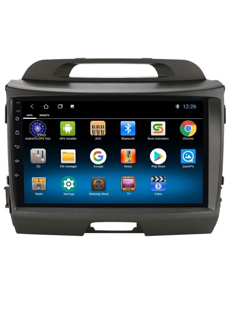 Android Car Stereo for Kia Sportage 2010 To 2016 2GB RAM 32GB ROM Support Apple Carplay, Mirror-Link Wi-Fi BT, Radio GPS Navigation, 9 Inch IPS Touch Screen with Backup Camera Included - Image 1