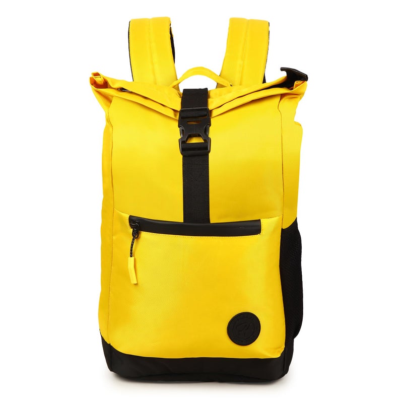 HOT SHOT Small 20 L Laptop Backpack HOTSHOT BAGS|EXPLORER PRO 1398|14INCH |TROLLY SLEEVE|RAINPROOF ZIPPER|OFFICE|COLLEGE (Yellow) - Image 5