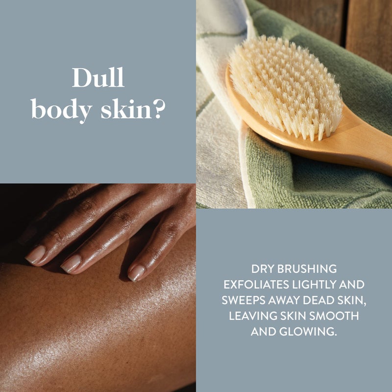 goop Beauty Dry Brush | Exfoliating & Detoxifying for Dry Skin | Wooden Brush with Natural Biodegradable Sisal Fibers | Sweeps Away Dead Skin Cells for Luminous, Smooth Skin | FSC-Certified - Image 5