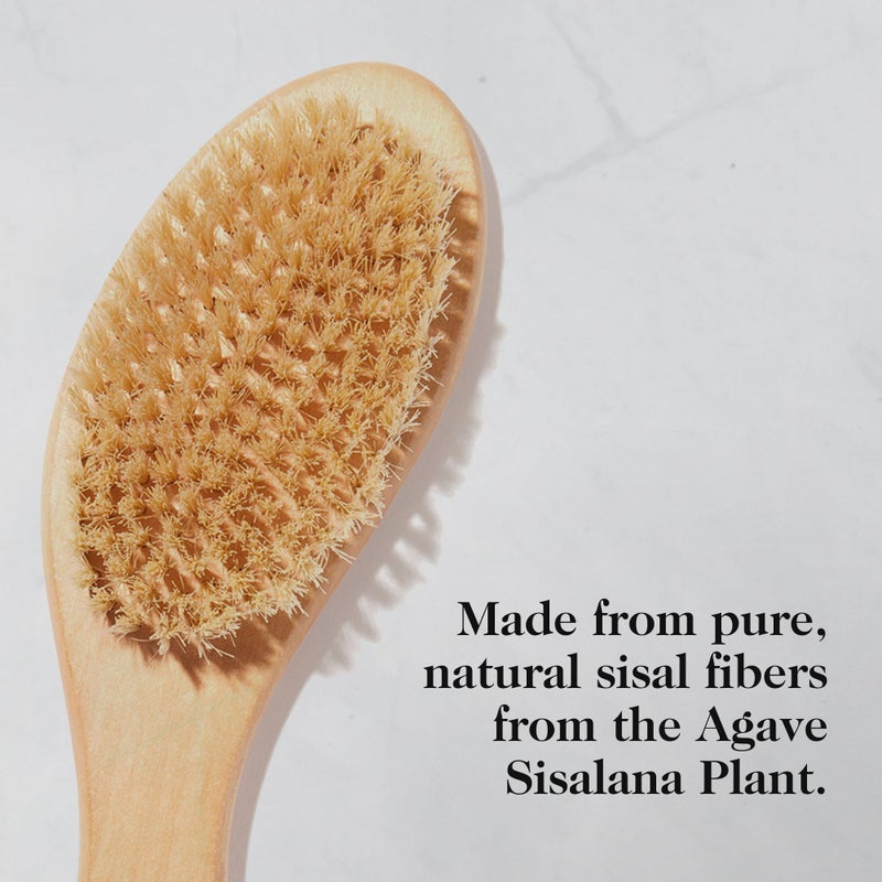 goop Beauty Dry Brush | Exfoliating & Detoxifying for Dry Skin | Wooden Brush with Natural Biodegradable Sisal Fibers | Sweeps Away Dead Skin Cells for Luminous, Smooth Skin | FSC-Certified - Image 3