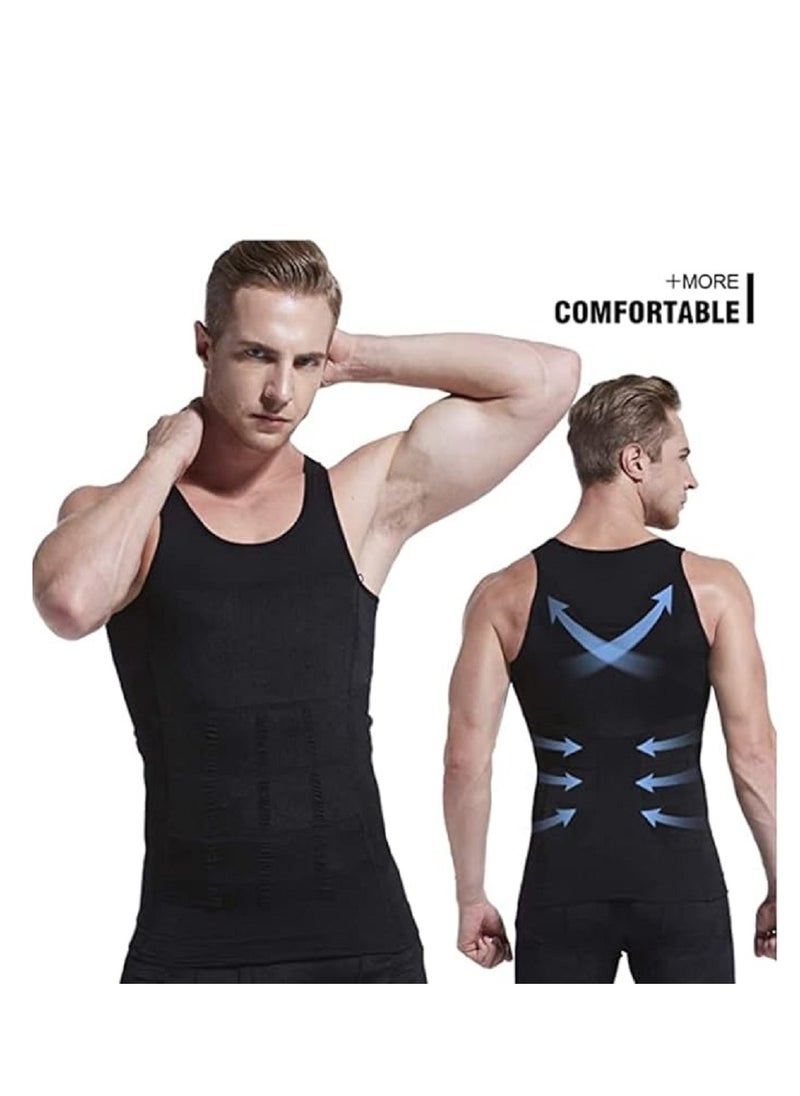 Generic - Men's slimming and body shaping shirt: An innovative design that reduces waist circumference and hides belly bulge, ideal for daily use during fitness exercises and physical exertion, size medium. - Image 1